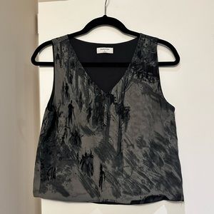 BABATON | V-neck sleeveless blouse